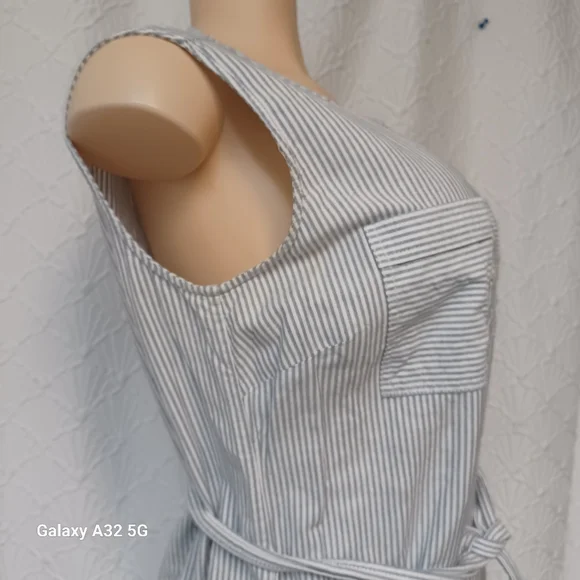 Vineyard Vines Women Size 8 Blue Striped Mini Dress - Picture 9 of 16